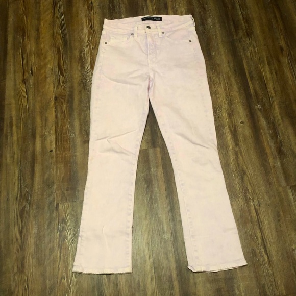 Veronica Beard Carly Kick Flare High Rise Jeans Women's 27 in Lavender Wash Deni - Picture 1 of 7